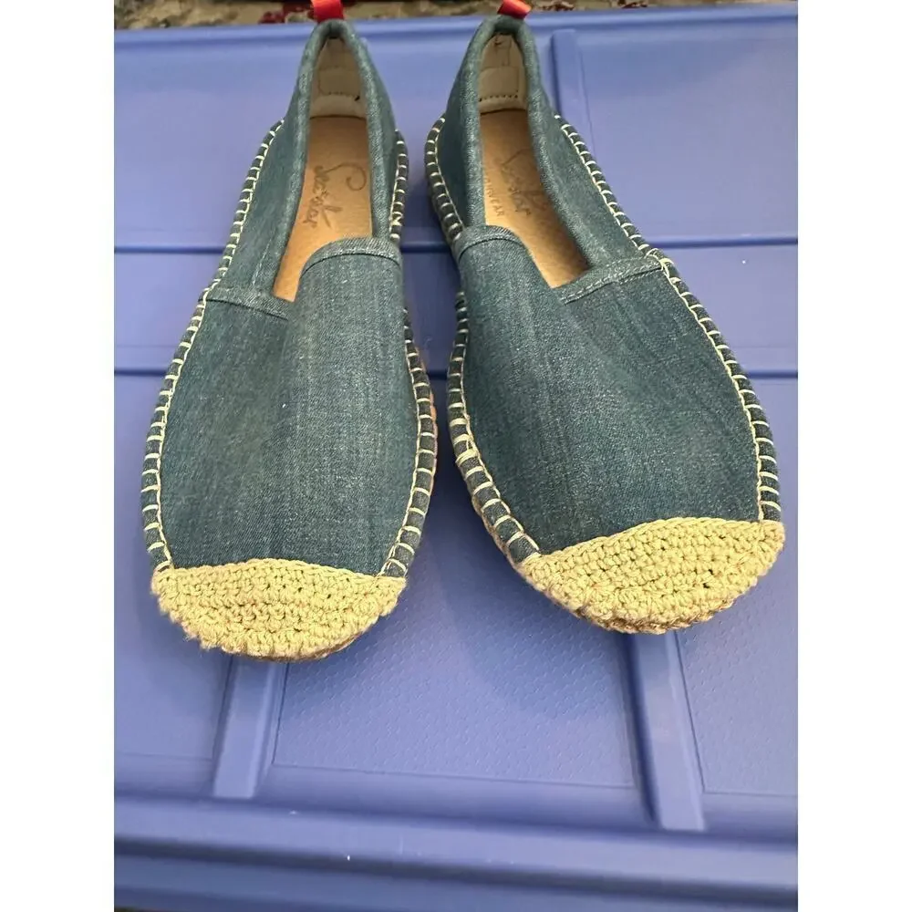 Sea Star Beachwear Girl Blue Beachcomber Espadrille Casual Shoes Size 13